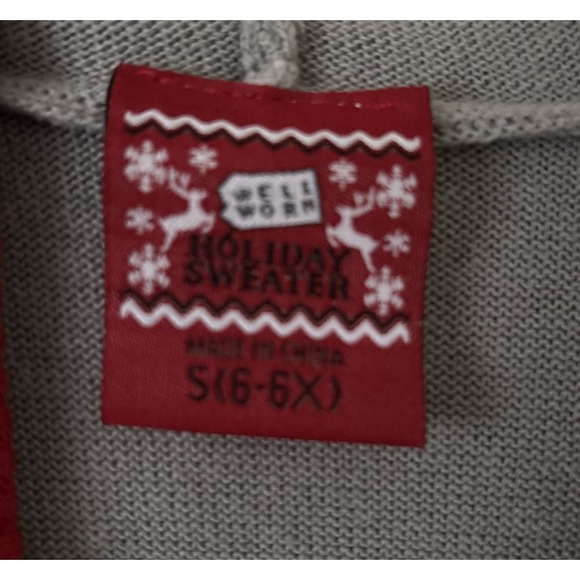 New Well Worn Reindeer Llama Christmas Holiday Sweater Dress - Girls Size 6/6X - Picture 4 of 4